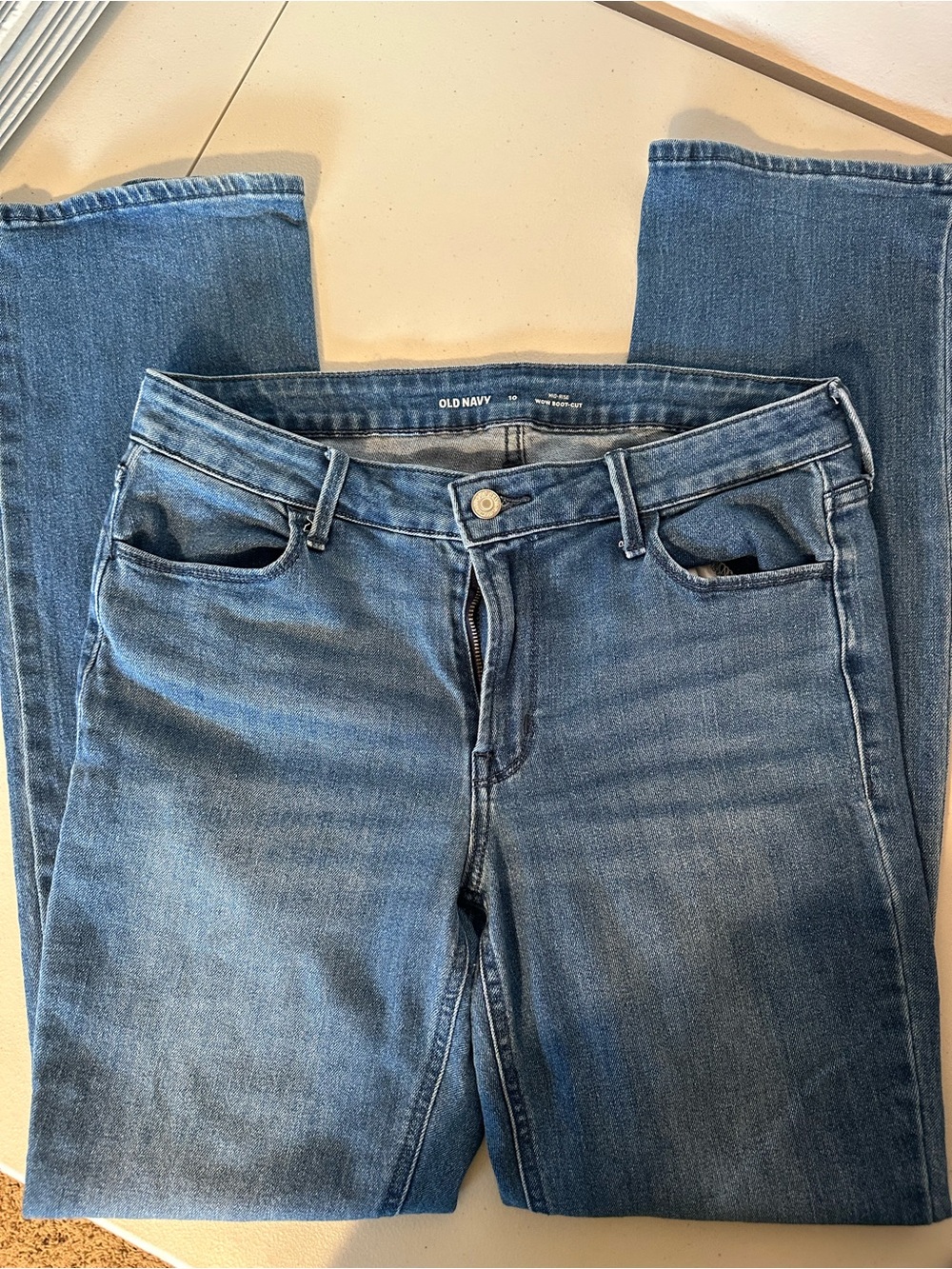 Old Navy Women's Medium Blue Boot-Cut Jeans